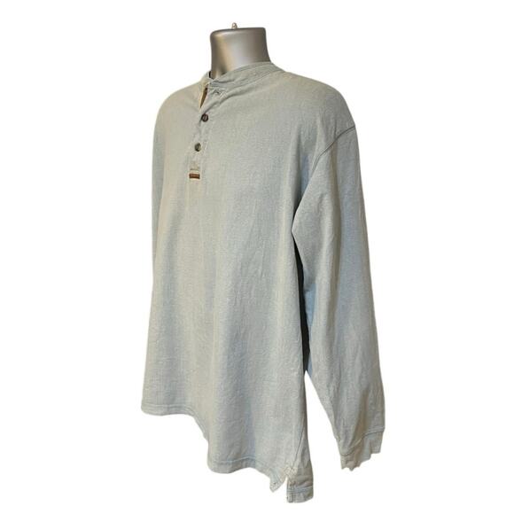 Clearwater Outfitters Light Green Long Sleeve Casual Cotton Henley Size XL - Picture 3 of 11